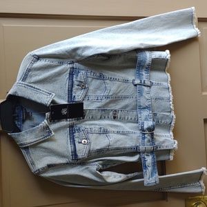 Rock& Republic jean jacket SZ L NWT
